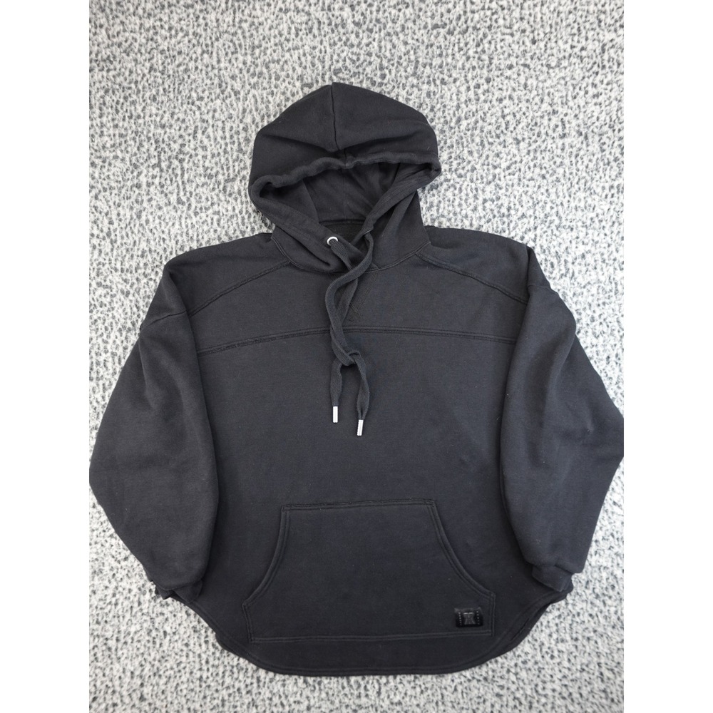 Savage X Fenty Hoodie Women‎ XS Black Good Oversized Curved Hem Streetwear